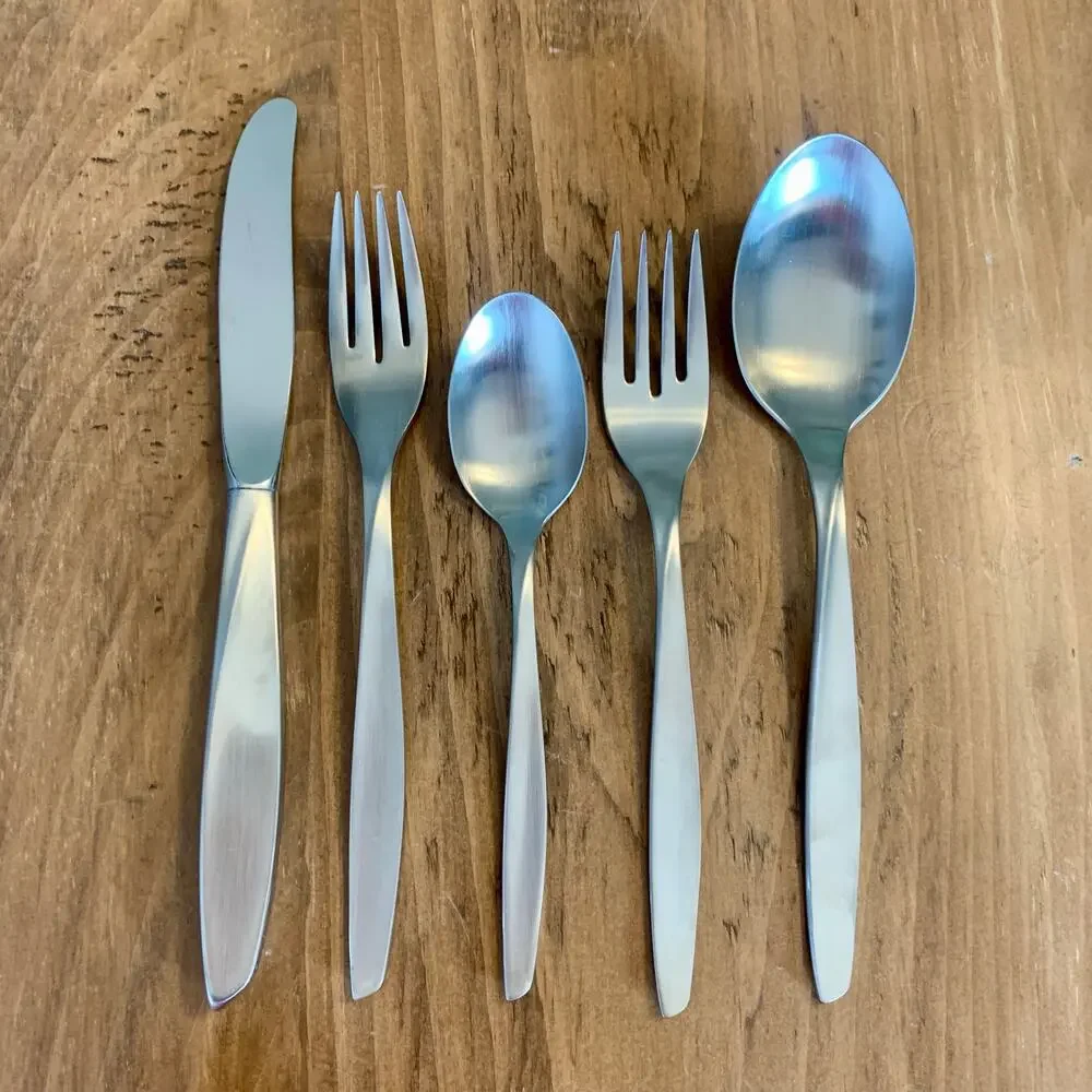 Insico Flatware 5 Pc Place Setting International Silver SCOPE Luxury Line SS USA